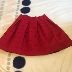 Red skirt